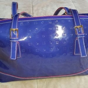 Purple Patent Leather Satchel